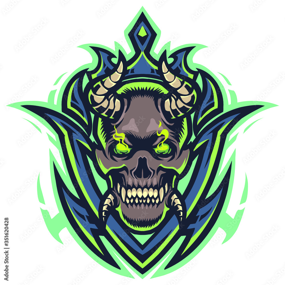 Devil head mascot logo design Devil head mascot logo design