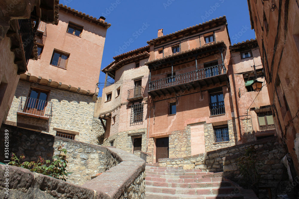 Calles de Albarracín (Teruel). Uno de los pueblos más bonitos de España. 
