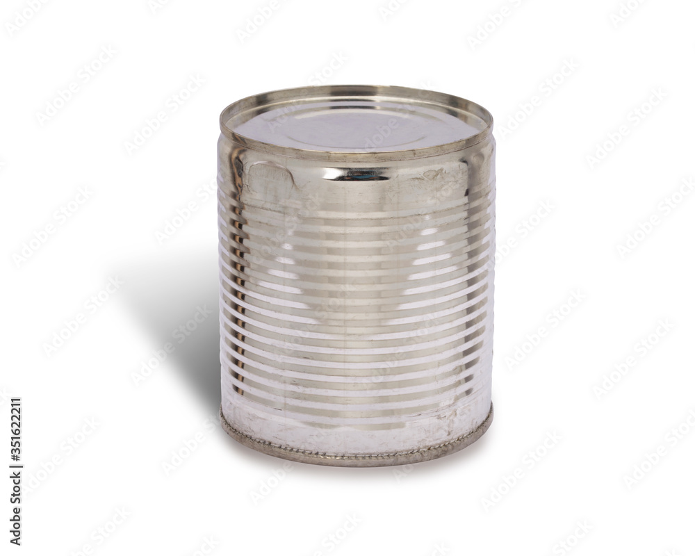 Dirty aluminum can isolated on white background. This has clipping path. Dirty aluminum can isolated on white background. This has clipping path.