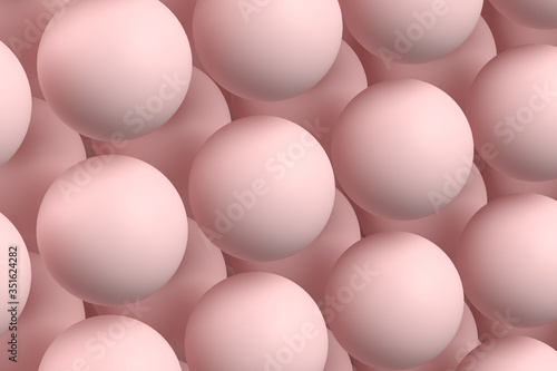 Background of pink balls