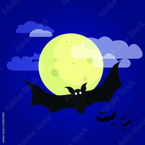knight comes a bats, before turn to a vampire, nice for halloween. 