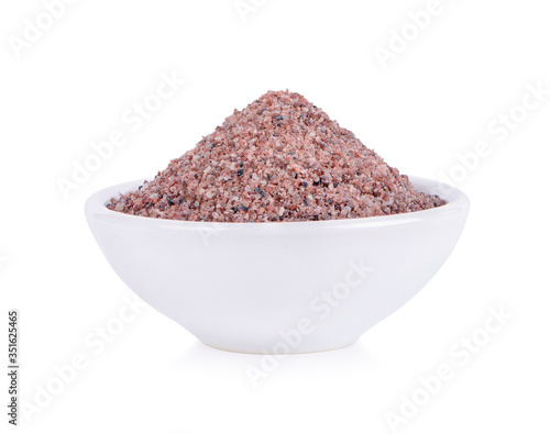 фотографія Black Himalayan Salt (Namakh shell salt) or black salt of South Asia In a separa