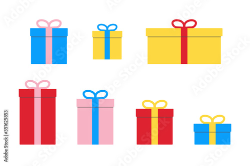 gift box present surprise ribbon icon vector