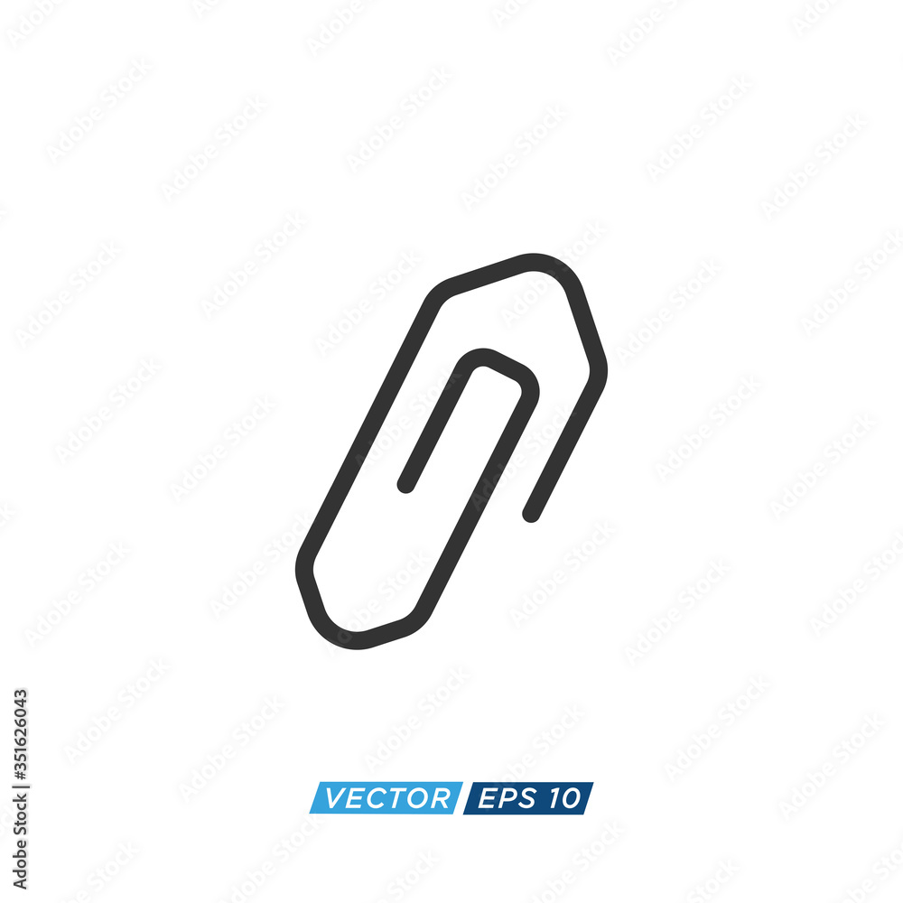 Paper Clip Icon Design Vector Paper Clip Icon Design Vector