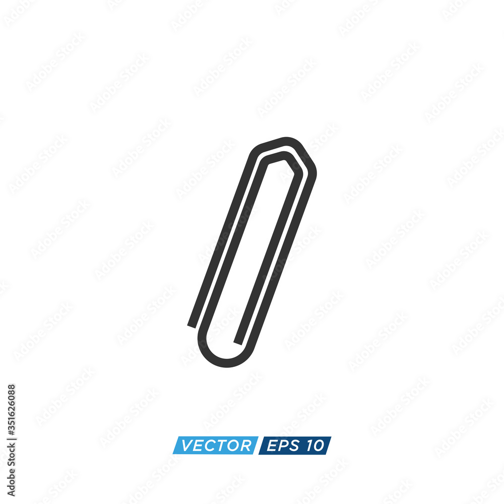 Paper Clip Icon Design Vector Paper Clip Icon Design Vector