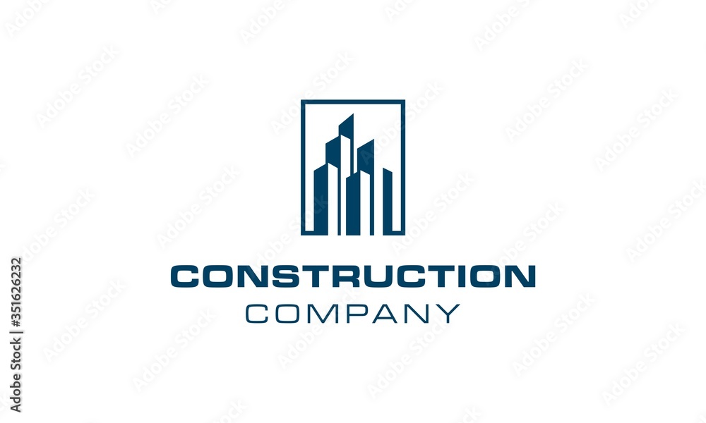 building construction company logo design building construction company logo design