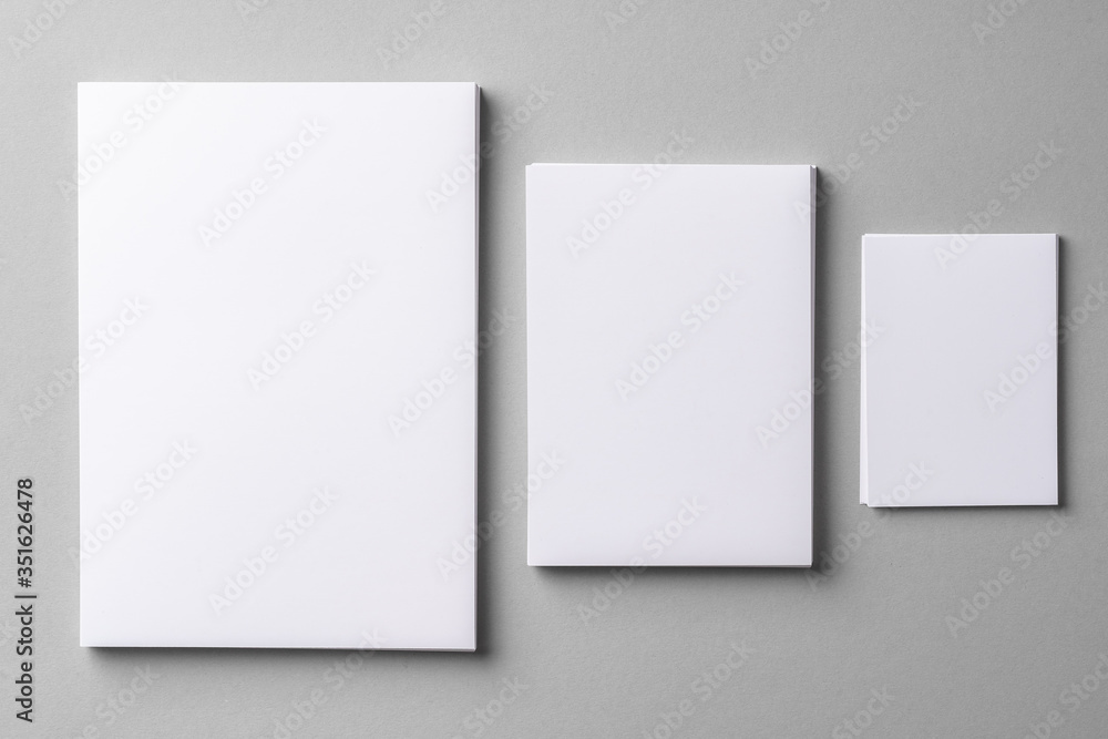 Business mock up cards with copy space on grey Business mock up cards with copy space on grey