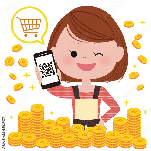 女性 買い物　ポイントアップ