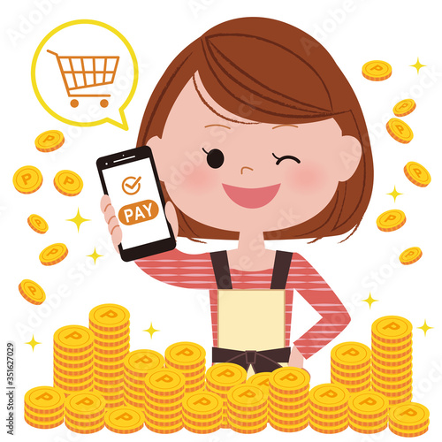 女性 買い物　ポイントアップ