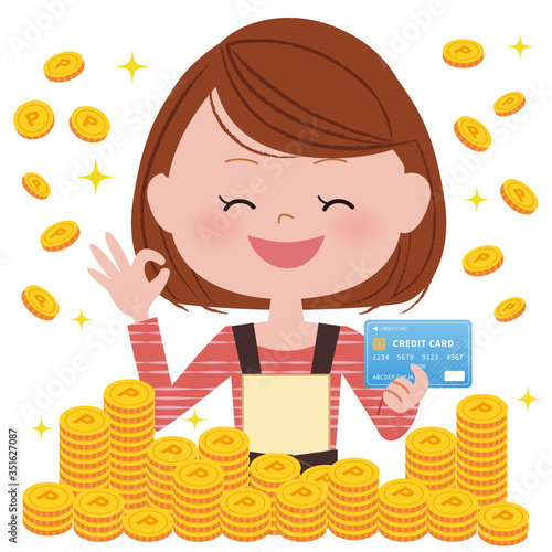 女性 買い物　ポイントアップ