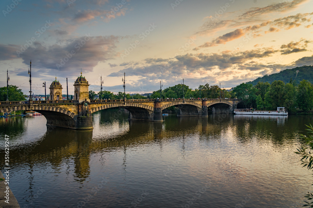 Bridge of Legions Prague in Czech Republic.