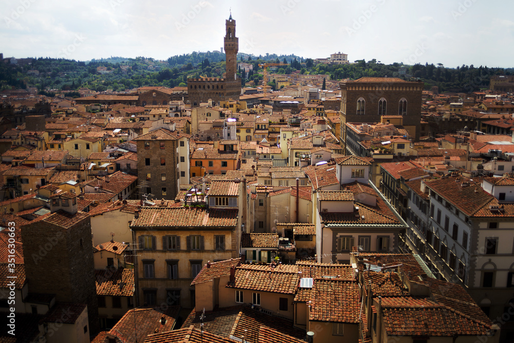View from the Cathedral of Santa Maria del Fiore. Florence. Italy.