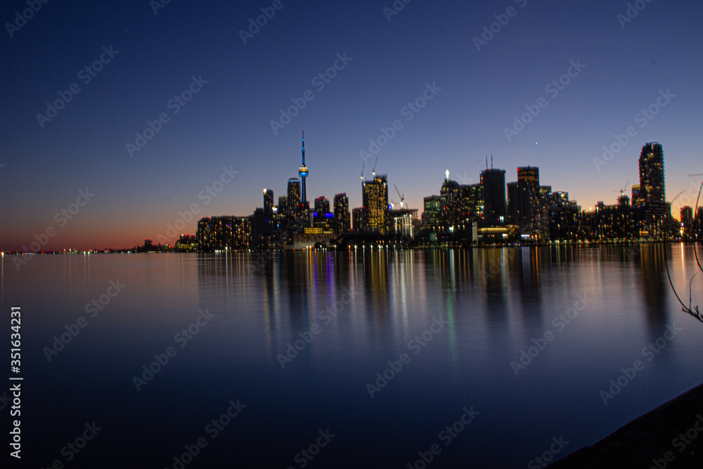 Obraz premium Toronto Skyline Sunset
