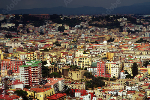 Fototapeta Naklejka Na Ścianę i Meble -  Top view of the city of Naples. Italy.
