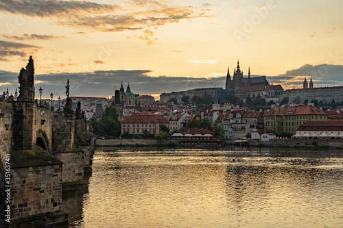 Charles Bridge Prague in Czech Republic.