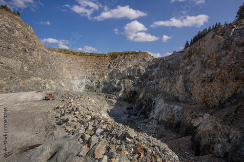 Open pit chromium chrome ore quarry mine