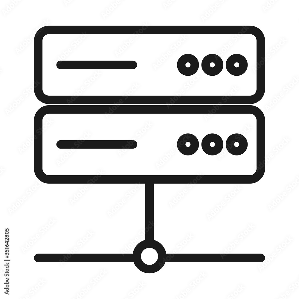 routers icon image, line style routers icon image, line style