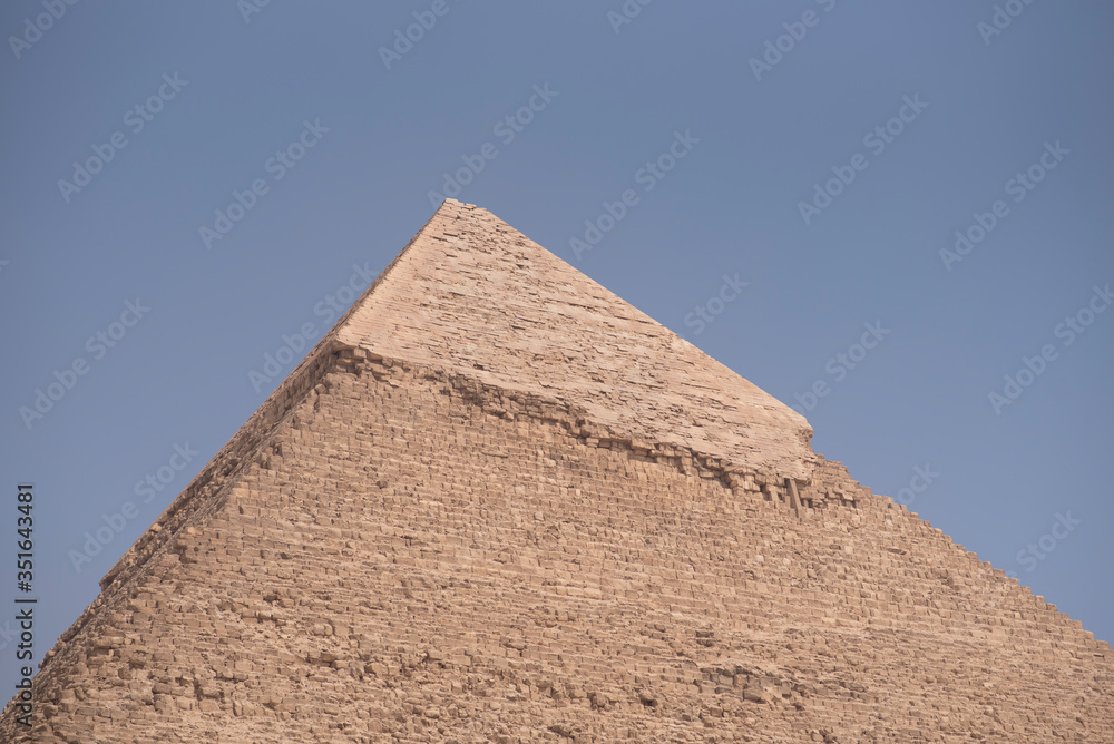 
Giza Pyramids in Cairo, Egypt, ancient Egyptian civilization landmark 
