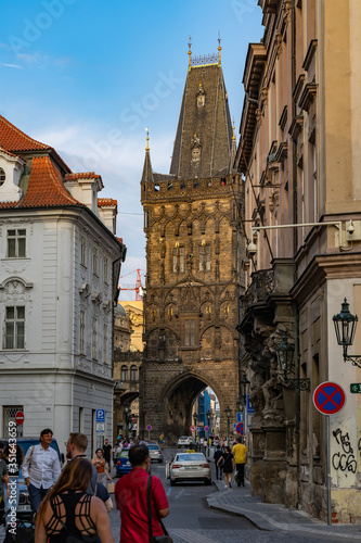Fototapeta Naklejka Na Ścianę i Meble -  Powder Tower of Prague in Czech Republic.