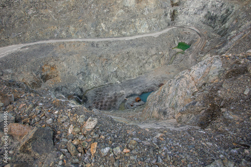 Open pit chromium chrome ore quarry mine