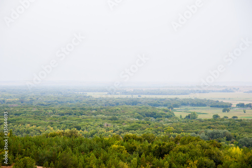 Steppe, not high mountains covered with forests. Landscape © SGr