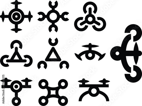 Media Icon Drone Vol 1 Line Style for any purposes website mobile app presentation