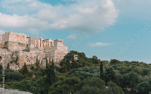 The ruins of the Acropolis  Athens Greece