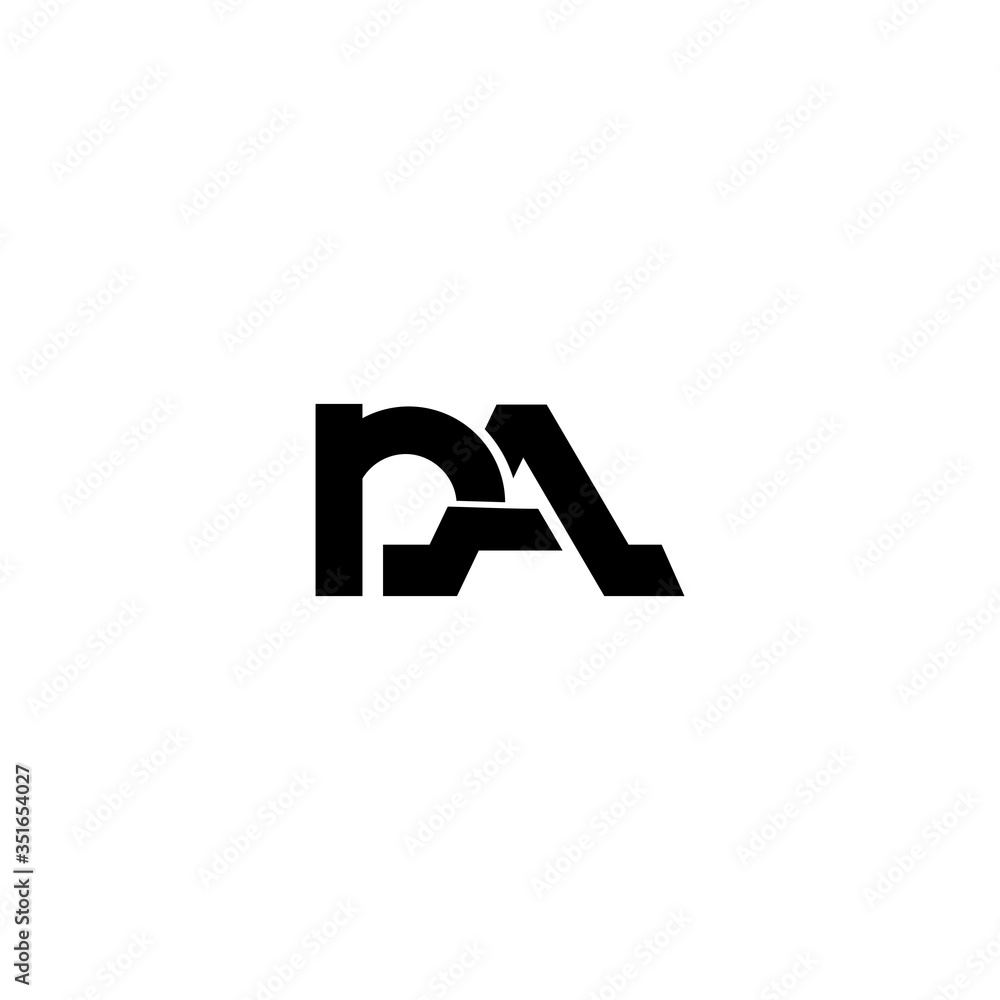 PA P A Letter Logo Design Template PA P A Letter Logo Design Template