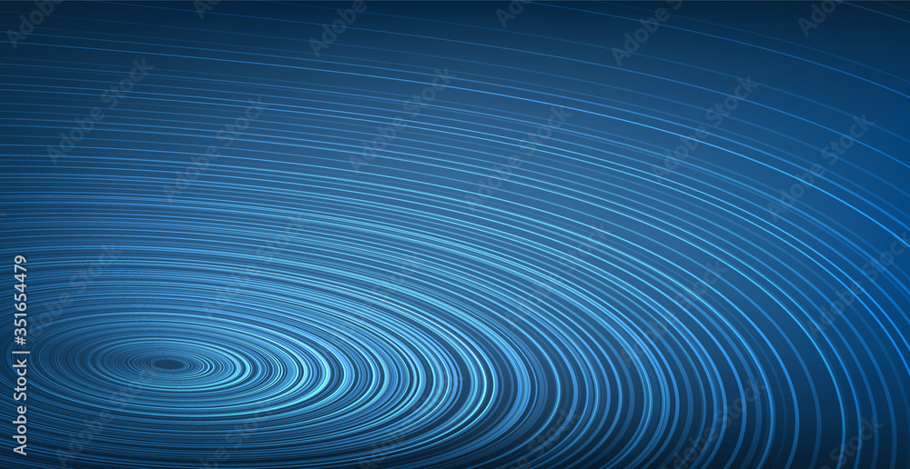 Circle Blue Digital Sound Wave,technology and earthquake wave concept,design for music industry,Vector,Illustration. Circle Blue Digital Sound Wave,technology and earthquake wave concept,design for music industry,Vector,Illustration.