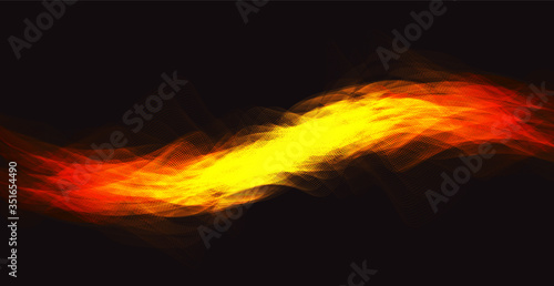 Flame Digital Sound Wave on Brown Background,Technology Wave concept,design for music studio and science,Vector Illustration.