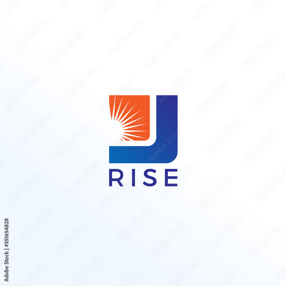 Fototapeta premium Business Rise Logo Design Template