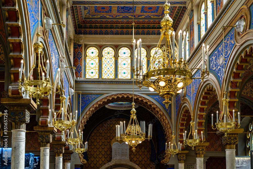 Jubilee Synagogue Prague in Czech Republic.