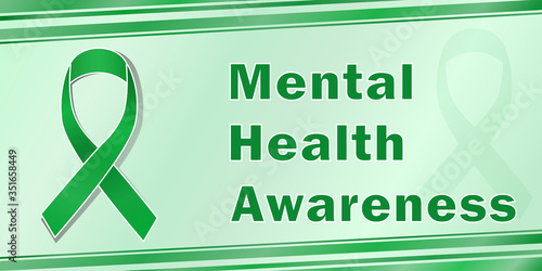 Mental Health Awareness traditional annual mental health company. All elements are isolated.