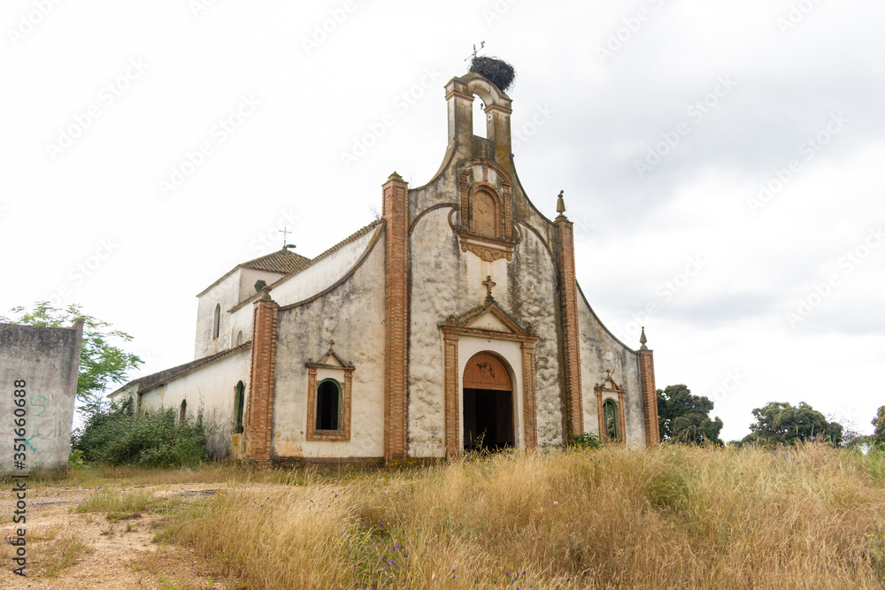 Abandoned church in an abandoned town Abandoned church in an abandoned town