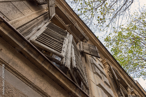 Wallpaper Mural Haunted house old window blinds Torontodigital.ca