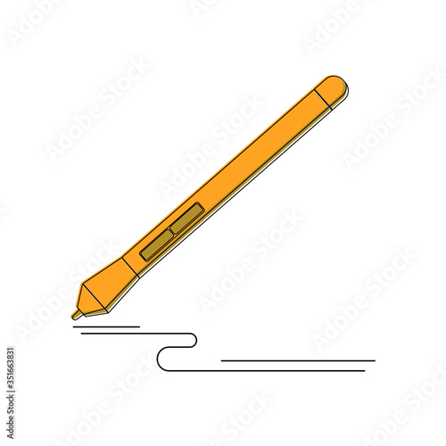 Graphic design instrument, stylus pen for graphic tablet