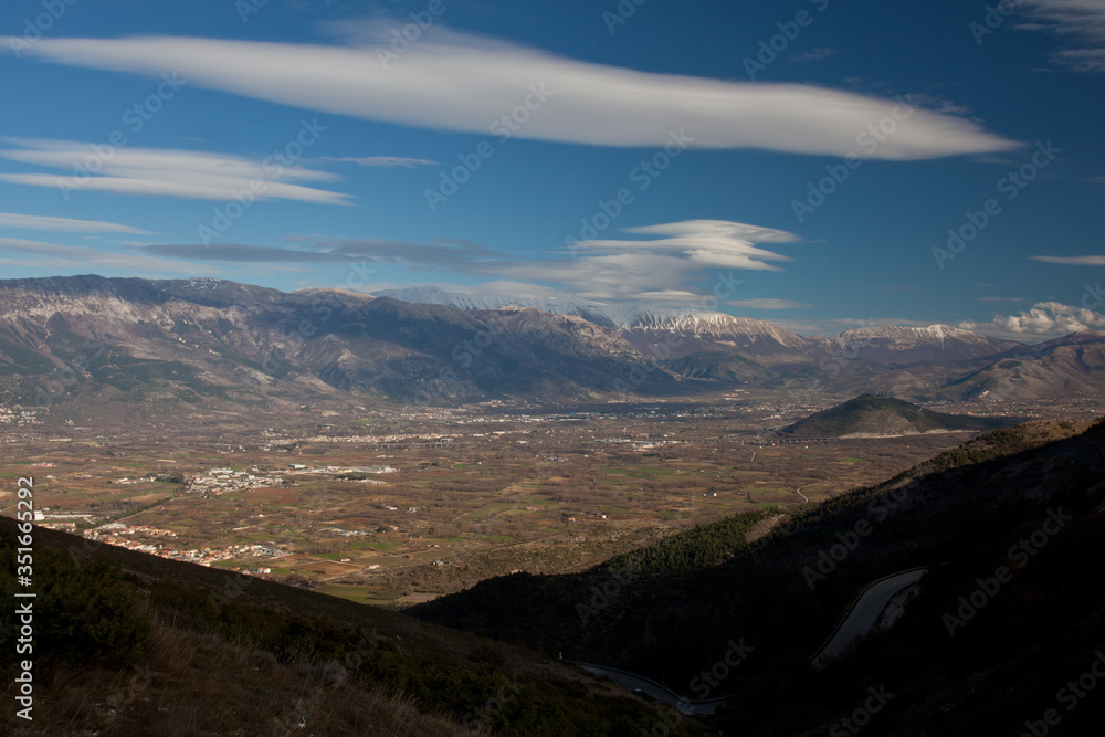 view from the top of mountain, Abruzzo