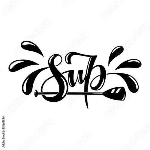 Lettering logo vector for sup surf