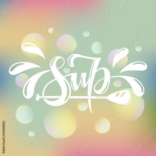 Lettering logo vector for sup surf