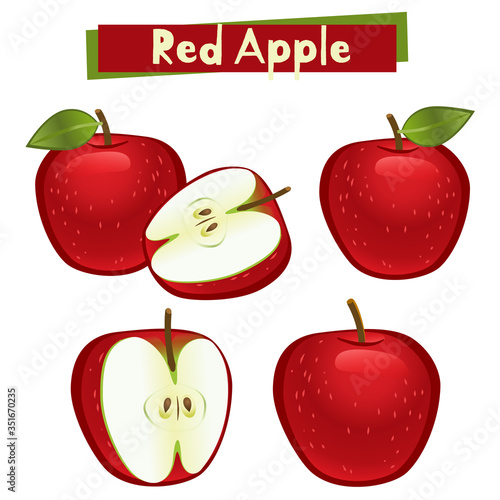 Manzana Roja Ilustración