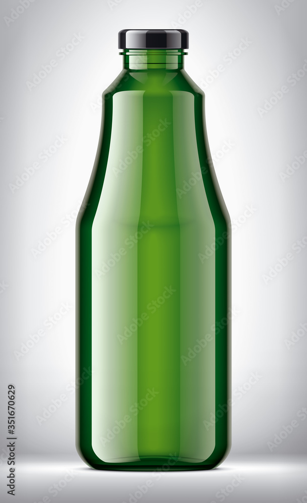 Glass Bottle on background. Glass Bottle on background.