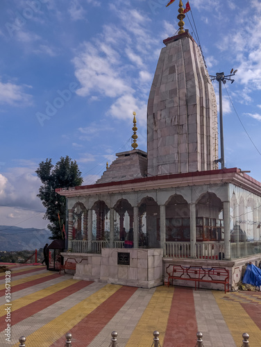 Hindu temple in himchal Pradesh, India. photo
