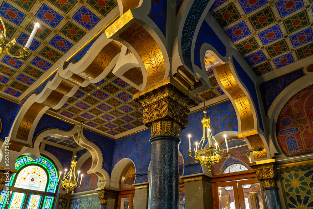 Jubilee Synagogue Prague in Czech Republic.
