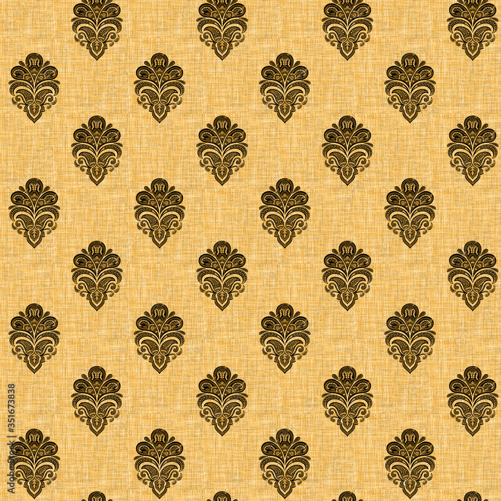 Fototapeta premium Abstract damask pattern with colorfull texture background for digital printing