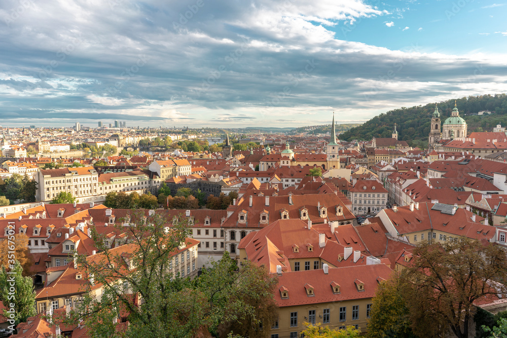 General view of the city of Prague