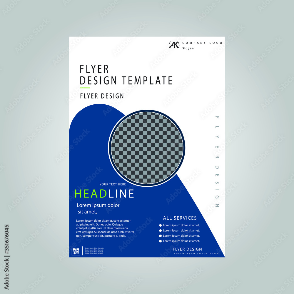 flyer or cover design template