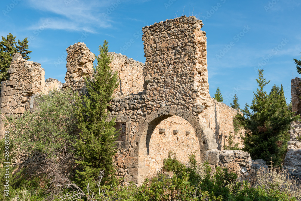 Ruins  Fiscardo Kefalonia Greece
