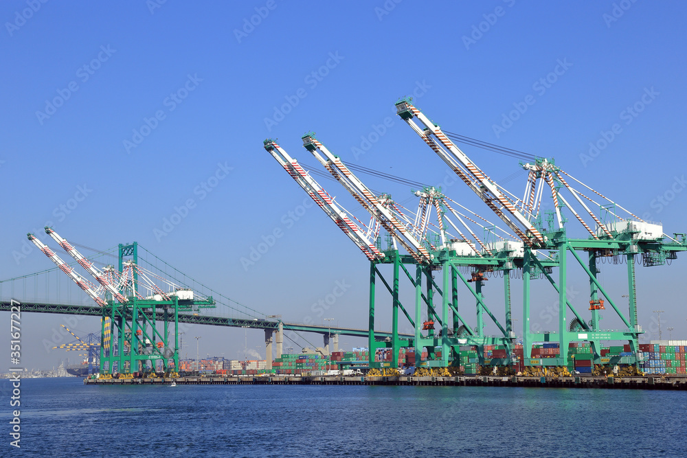 Container terminal at Port of Long Beach