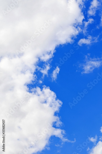 Photography white clouds in the blue sky