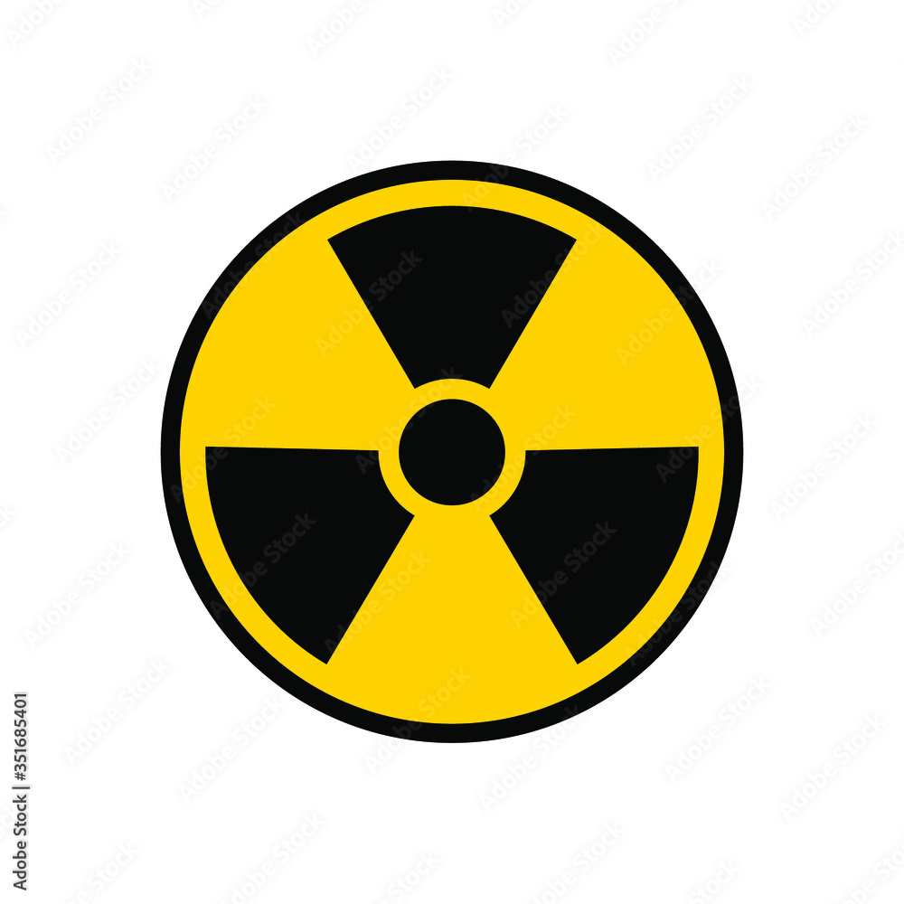 Radioactive Nuclear Danger Warning Logo Symbol